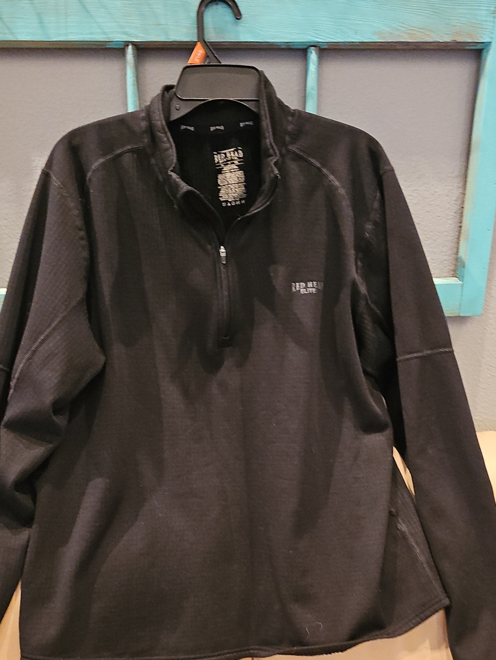 RedHead Black Lightweight Quarter-Zip Shirt Jacket